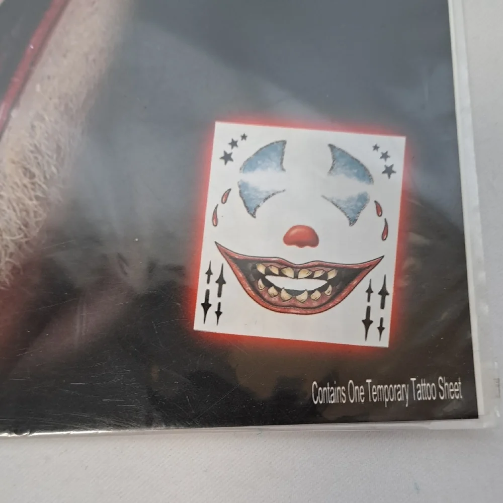 Clown Face Temporary Tattoo Kit